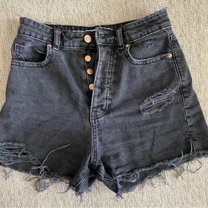 Zara high waisted black shorts